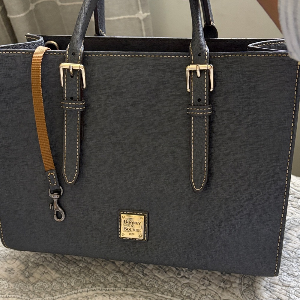 Dooney & Bourke blu/gray Leather bag